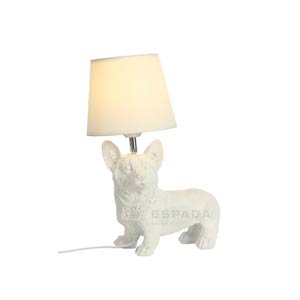 Creativo perro tallado lámpara de mesa kirky