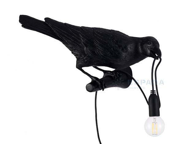 Creative Raven Sculpture LED Bird Lamps