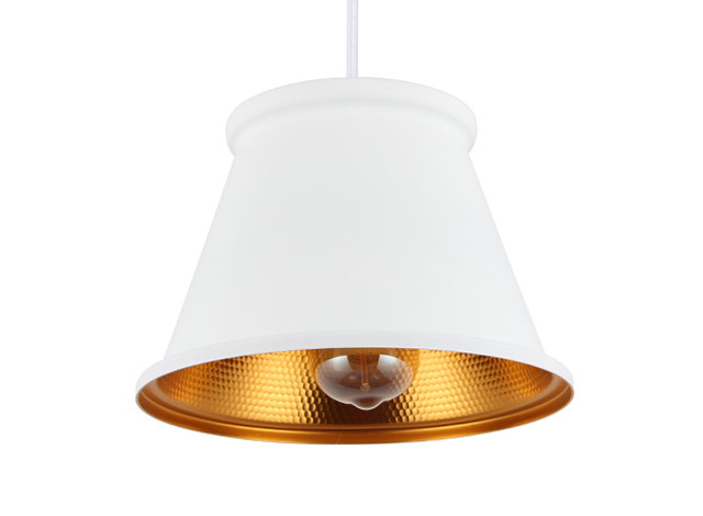 ES100-F Modern Hand-beaten White Aluminum Pendant Light